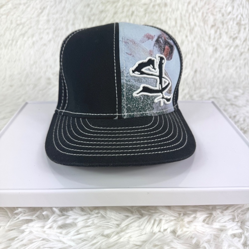 Salt Life A-Flex Black Fishing Surf Graphic Flexfit Hat New